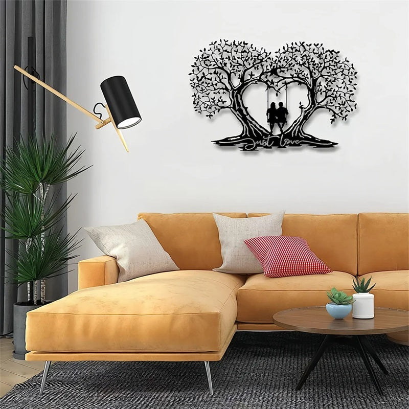 Love Tree Heart-shaped Tree Of Life Metal Wall Art