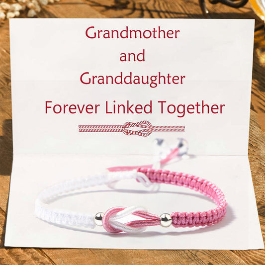 To My Granddaughter - Handmade Braided Bracelet❤