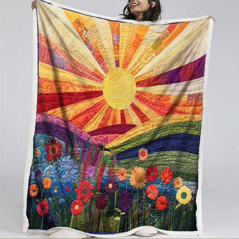 Blossoms in the Sun Blanket - H207 - Premium Blanket