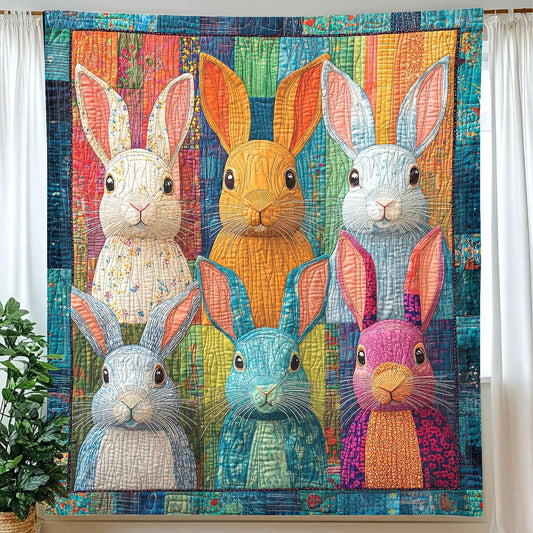 Colorful Bunnies Blanket - H289 - Premium Blanket
