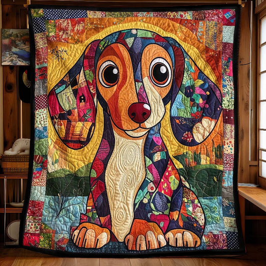 Colorful Dachshund Blanket - H323 - Premium Blanket