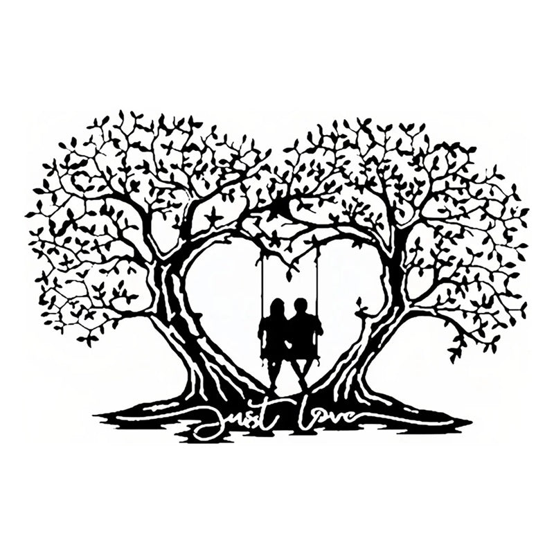 Love Tree Heart-shaped Tree Of Life Metal Wall Art