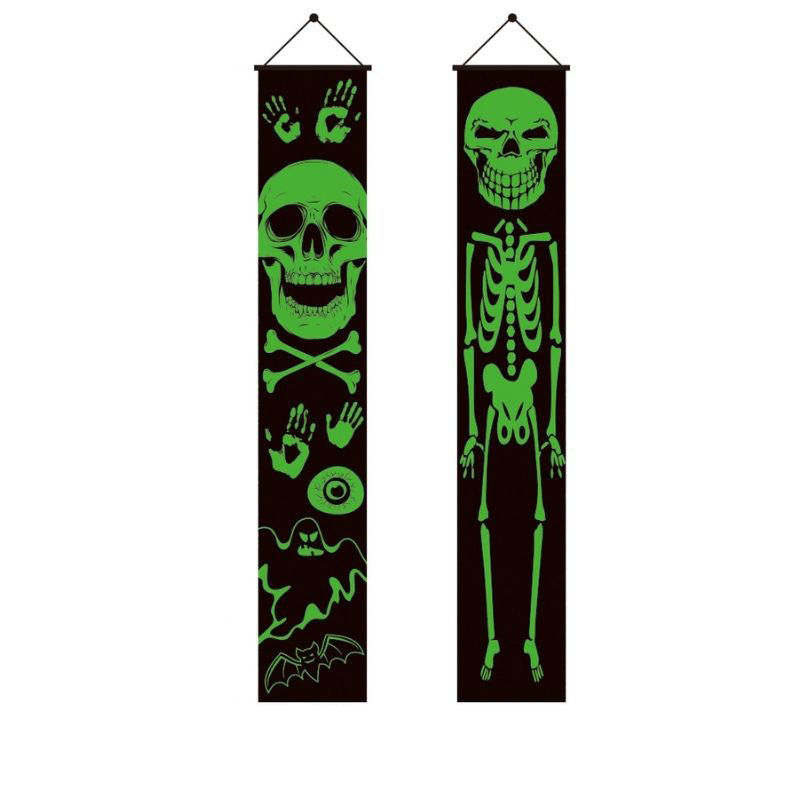 Halloween Porch Sign Hanging Banner