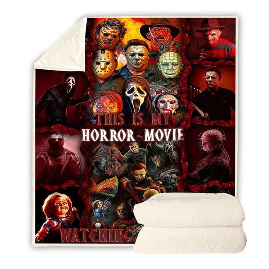 This Is Horror Movie Watching G007 Premium Blanket