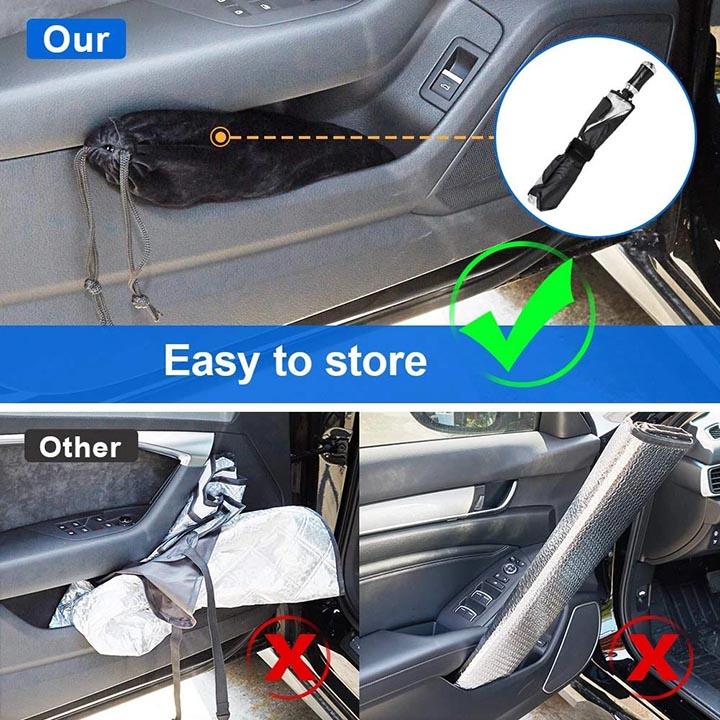 Summer Promotionš„Foldable Car Sun Umbrella-Block Heat UV