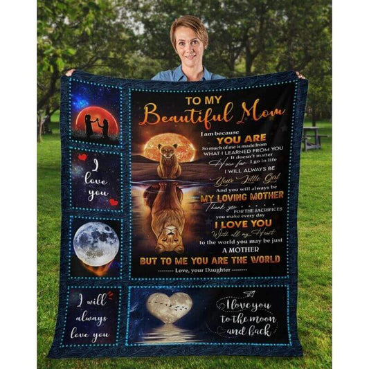 To My Mom - From Daughter - A369 - Premium Blanket