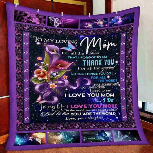 To My Mom - From Daughter - B099 - Premium Blanket
