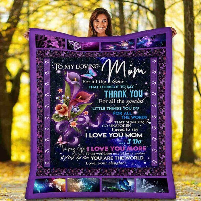 To My Mom - From Daughter - B099 - Premium Blanket
