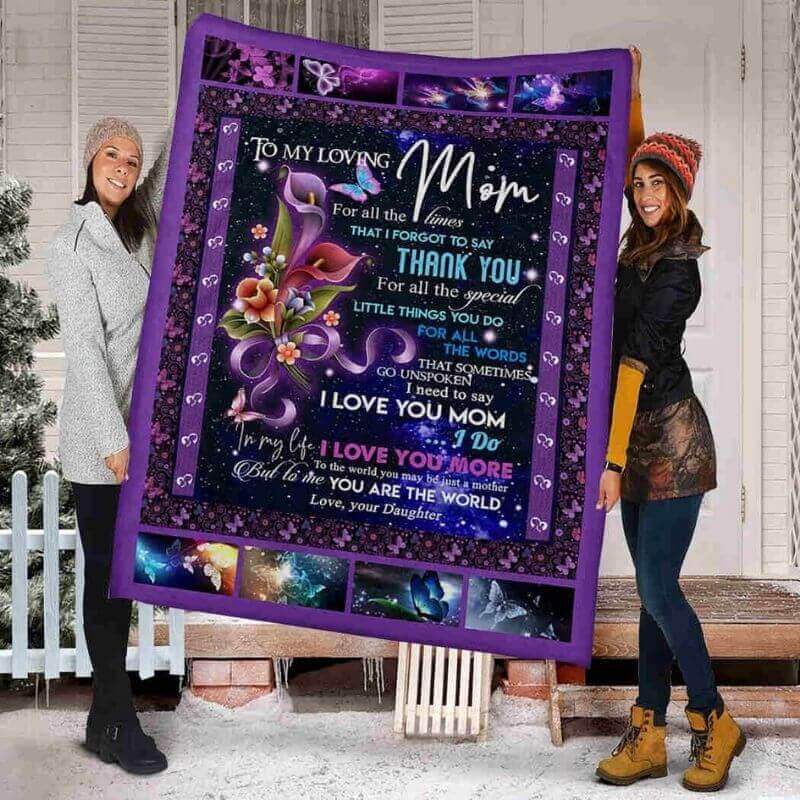 To My Mom - From Daughter - B099 - Premium Blanket