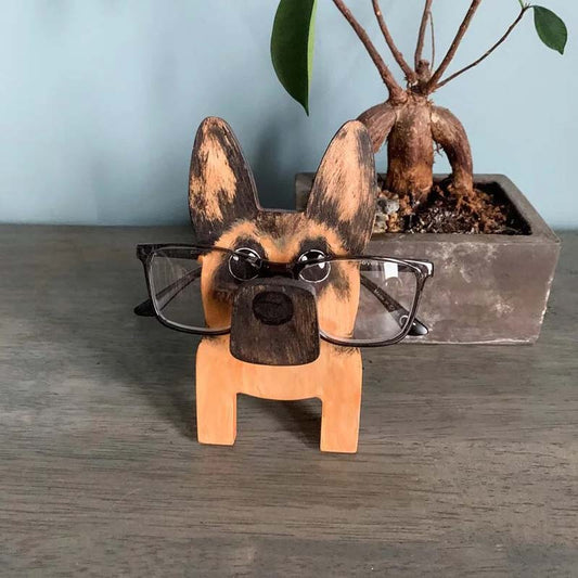 Handmade Glasses Stand F265 Lovely German Shepherd