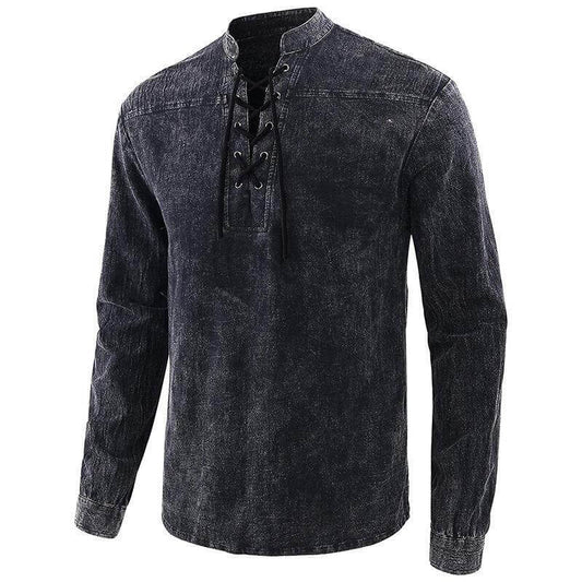 Men's Gothic Retro Long Sleeve Shirt