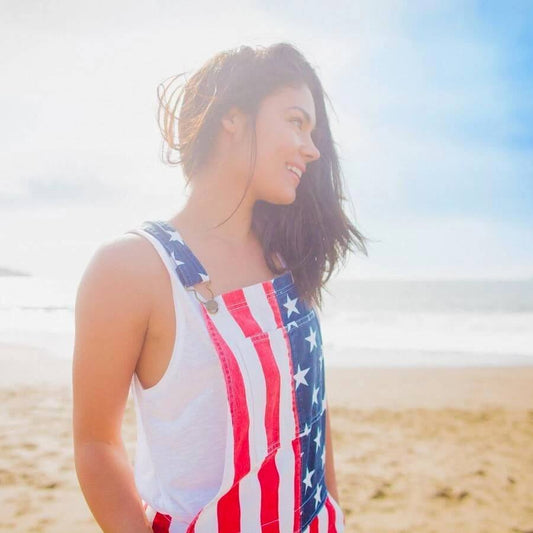 American Flag Overalls Shorts - Your Best Shorts for July 4th