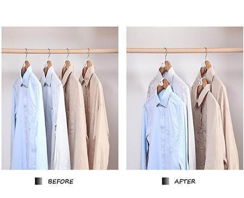 (SUMMER HOT SALE- Save 50% OFF) Space-Saving Clothes Hanger Connector Hooks-10 PCS / BUY 4 GET FREE SHIPPING
