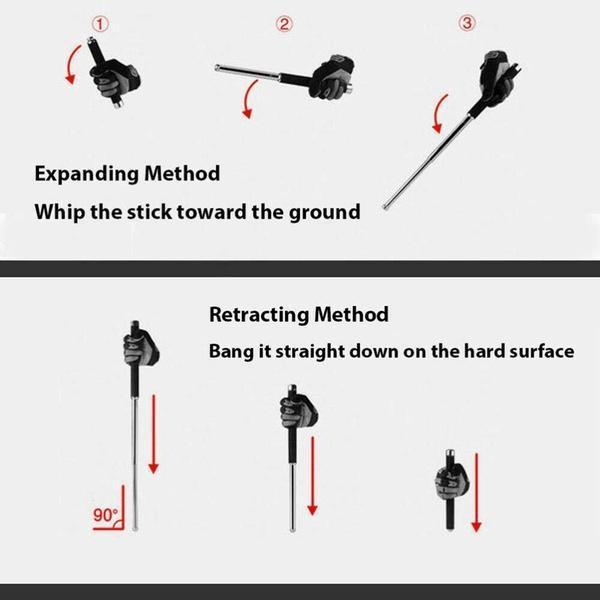 Self-Defense Telescopic Swing Stick【🌟Promotion-50% OFF】