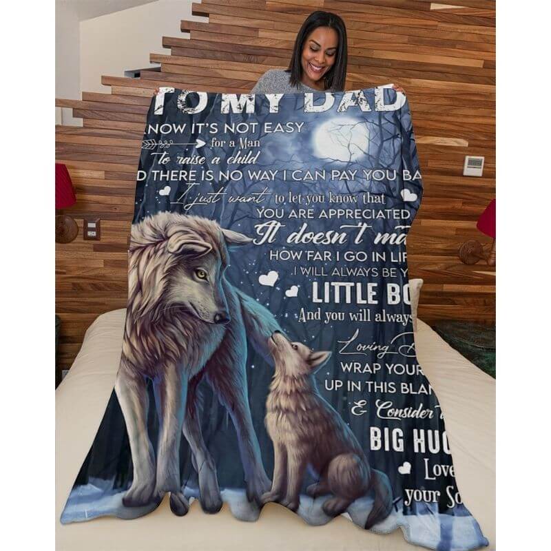 To My Dad - From Son - A371 - Premium Blanket