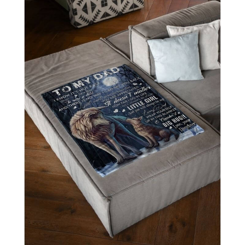 To My Dad - From Daughter - A371 - Premium Blanket