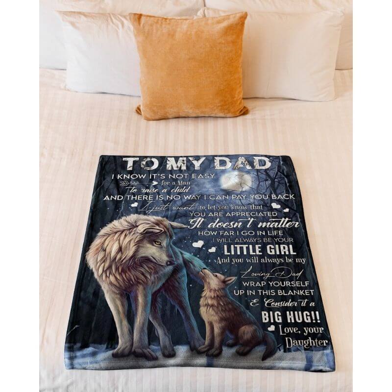 To My Dad - From Daughter - A371 - Premium Blanket