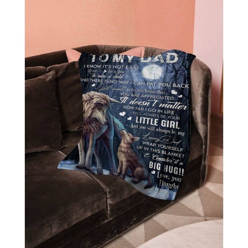 To My Dad - From Daughter - A371 - Premium Blanket