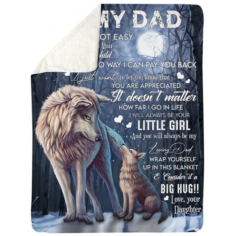 To My Dad - From Daughter - A371 - Premium Blanket