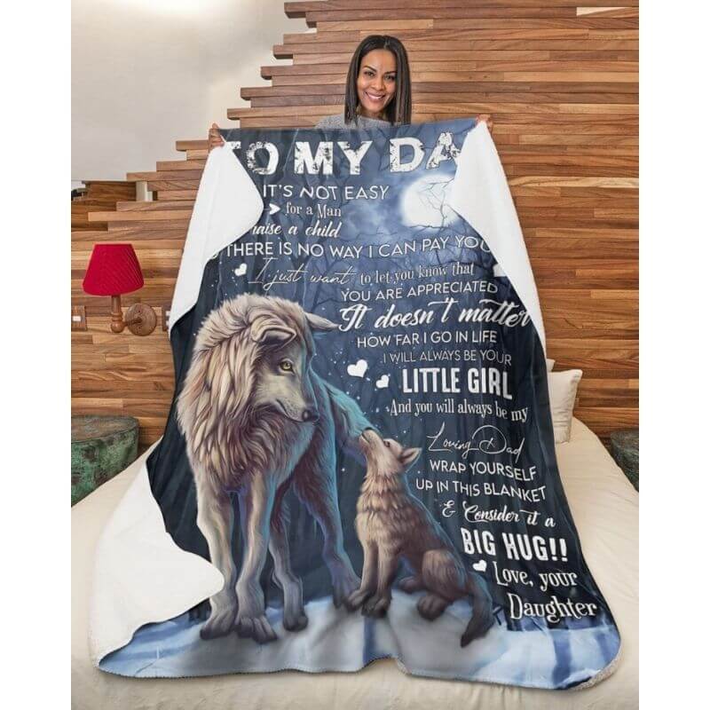 To My Dad - From Daughter - A371 - Premium Blanket