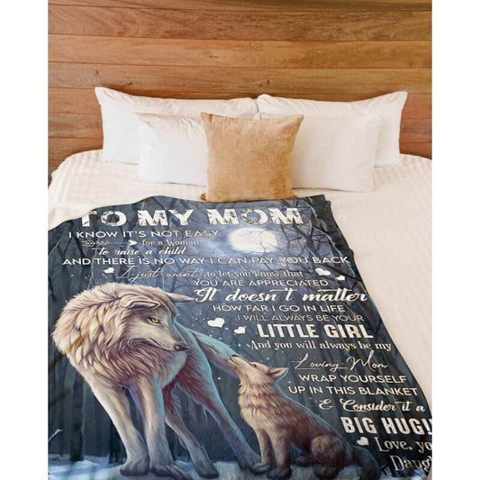 To My Mom - From Daughter - A371 - Premium Blanket