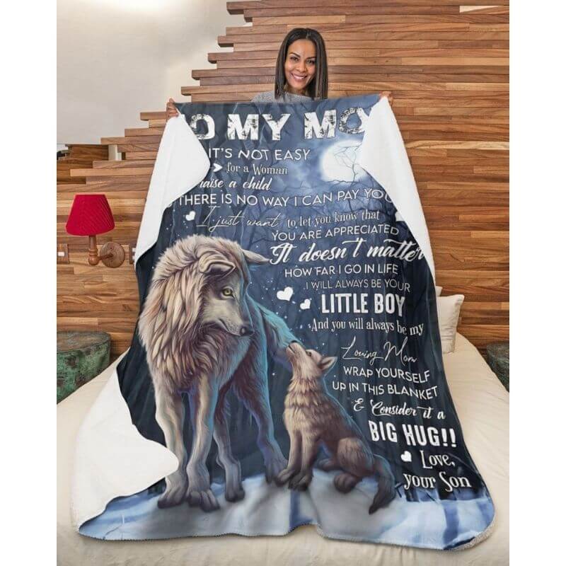 To My Mom - From Son - A371 - Premium Blanket