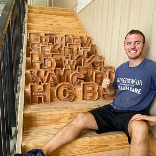 Personalized Wooden Letter Piggy Bank đ„Buy 2 Free Shippingđ„