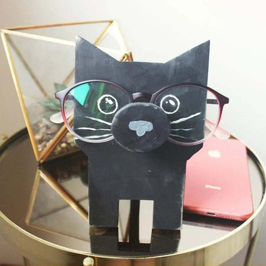 Handmade Glasses Stand F279 Lovely Cat