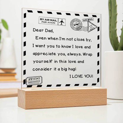 I Love You - D351 -  LED Acrylic Plaque