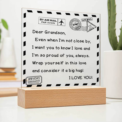 I Love You - D351 -  LED Acrylic Plaque
