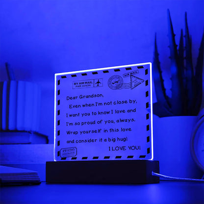 I Love You - D351 -  LED Acrylic Plaque