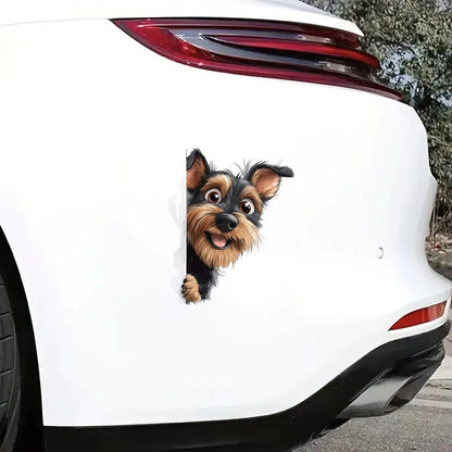 Welsh Terrier Dog - Peekaboo Dog Head Car Sticker - DS029