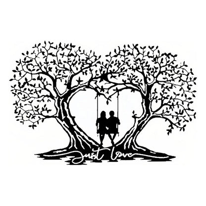 Love Tree Heart-shaped Tree Of Life Metal Wall Art