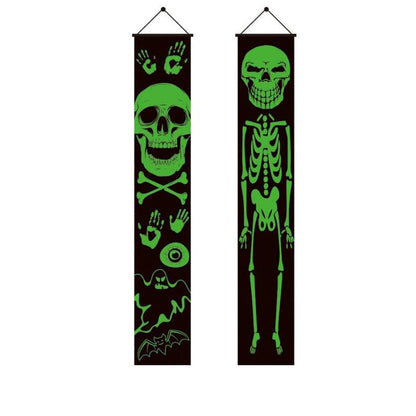 Halloween Porch Sign Hanging Banner