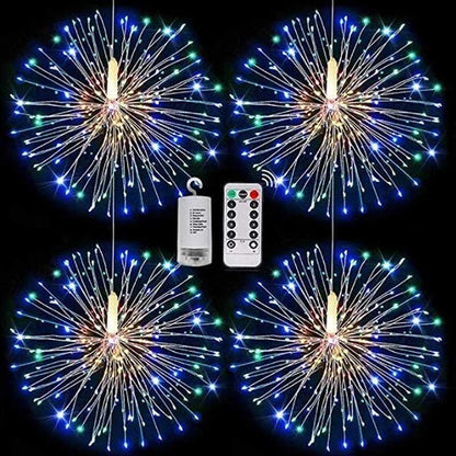 Christmas LED Starburst Lights With Remote, 8 Modes & Waterproof