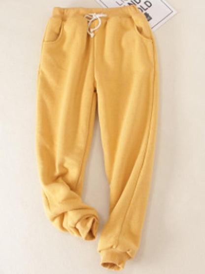 New Casual Cotton Round Neck Solid Sweatshirt & Pants