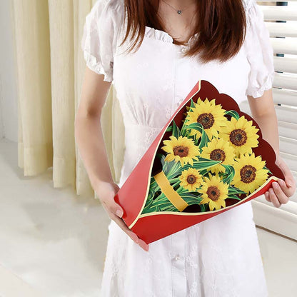 Pop Up Flower Bouquet Greeting Card