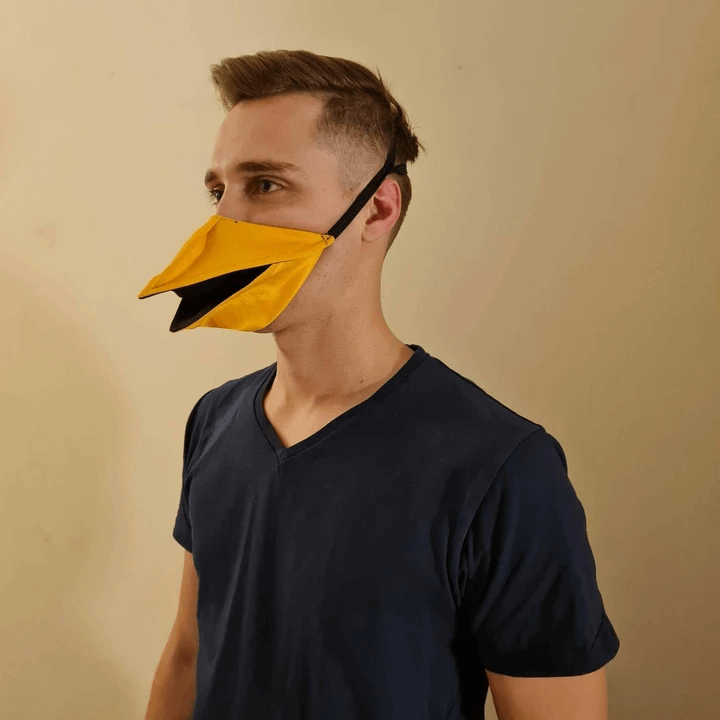 Hand Made Duck Talking Face Cover * When You Move Your Jaw, BLACK FRIDAY SALE[get code below]
