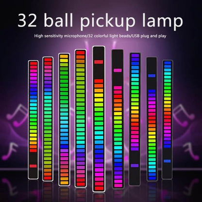 Wireless Sound Activated RGB Light Bar - 4 PCS Free Shipping