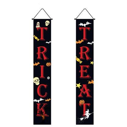 Halloween Porch Sign Hanging Banner