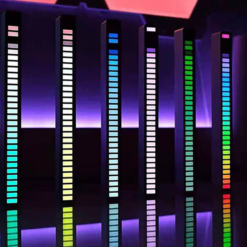 Wireless Sound Activated RGB Light Bar - 4 PCS Free Shipping