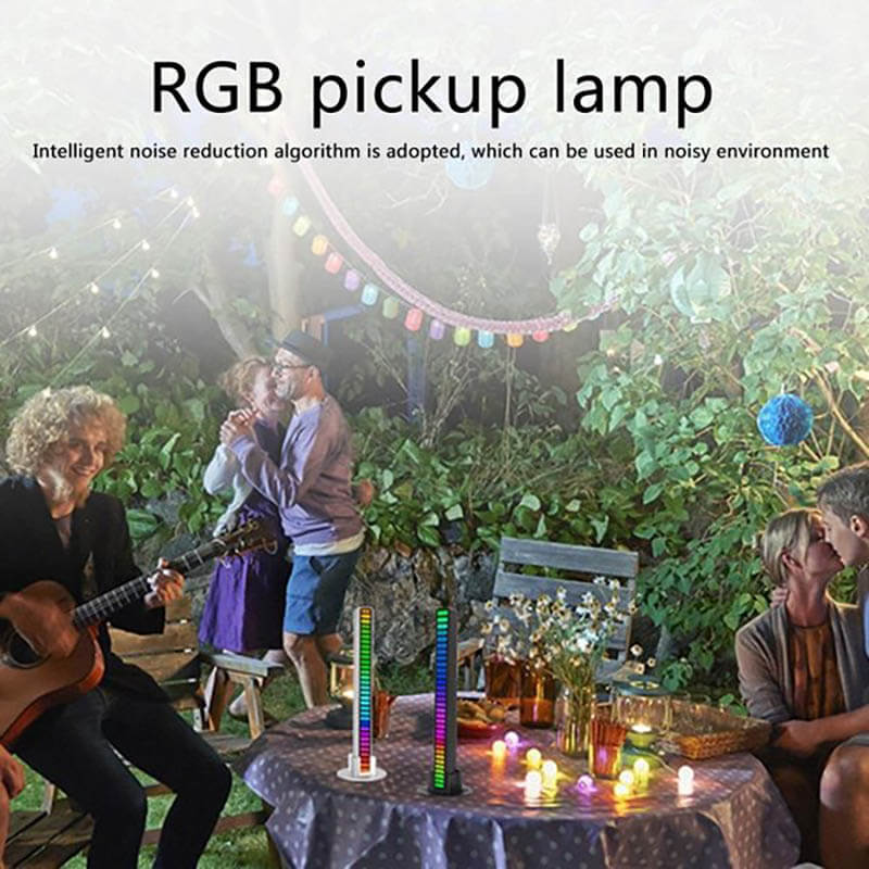 Wireless Sound Activated RGB Light Bar - 4 PCS Free Shipping