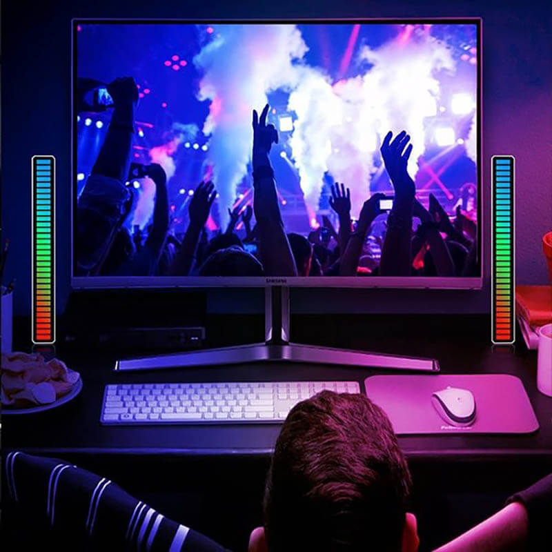Wireless Sound Activated RGB Light Bar - 4 PCS Free Shipping