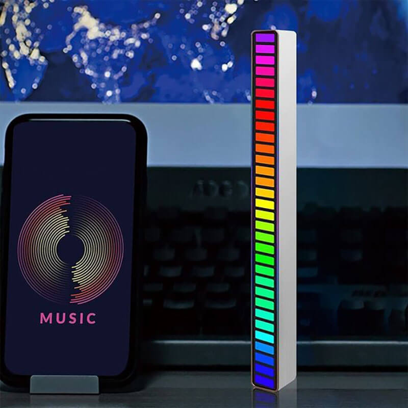 Wireless Sound Activated RGB Light Bar - 4 PCS Free Shipping