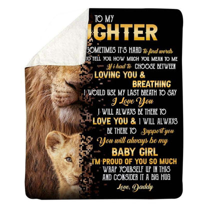 To My Daughter - From Dad - A322 - Premium Blanket