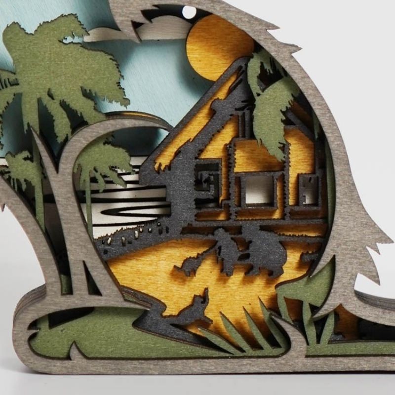 Doll Cat Carving Handcraft Gift