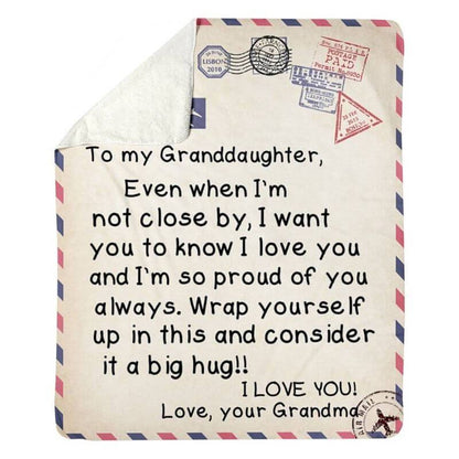 To My Granddaughter - From Grandma - A325 - Premium Blanket