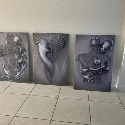 Love Heart 3D Effect Wall Art