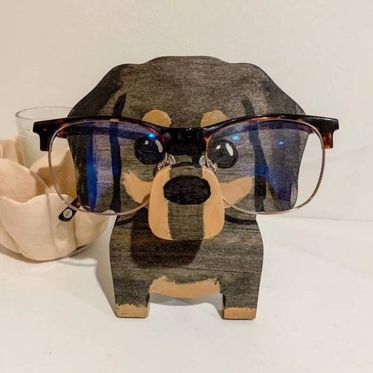 Handmade Glasses Stand F056 Dachshund