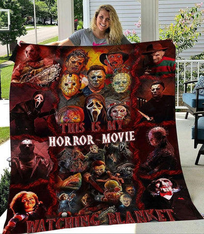 This Is Horror Movie Watching G007 Premium Blanket